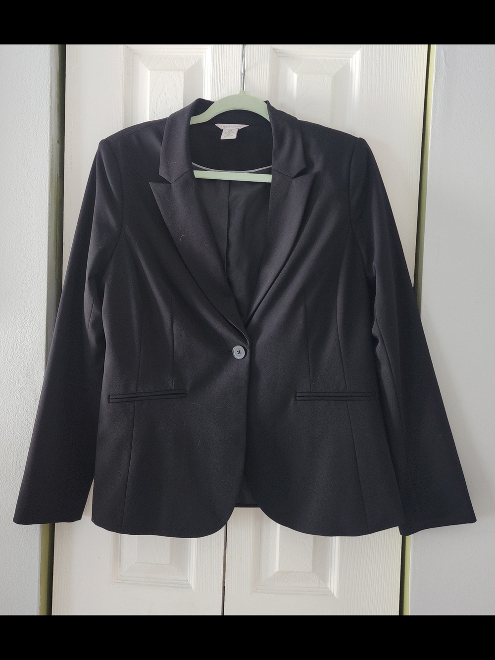 Liz Claiborne Black Single-Button Lined Women's Blazer Size 10